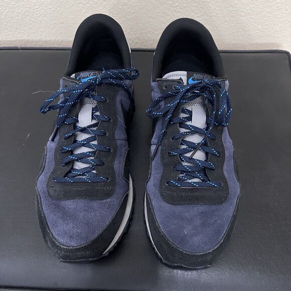 Nike Air Mens Pegasus 83 Suede Shoes Running DX3738-400 Black Blue Sz 12 main image 8